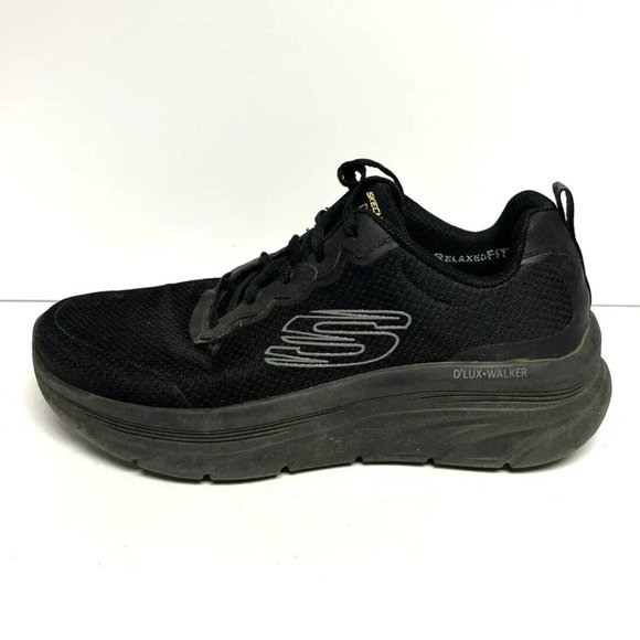 Skechers Mens Dlux Walker Sneaker Black Size 10 M